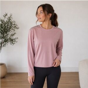 Spyder Active Womens Long Sleeve Performance Top Pink Cinch Back SP134 Large